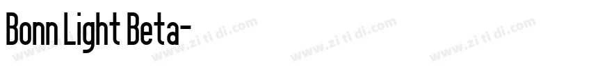 Bonn Light Beta字体转换